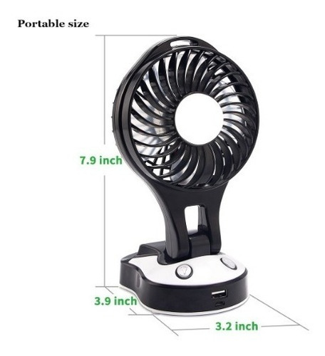 Ventilador Portátil Con Linterna Ventilación Yx-102b /jh.