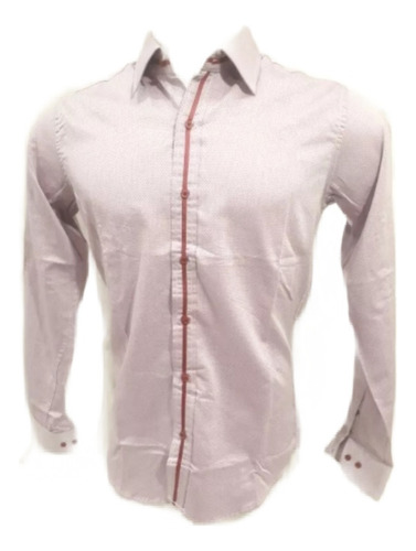 Camisa Agustino,modelo Joaquín En Punto Rosa 