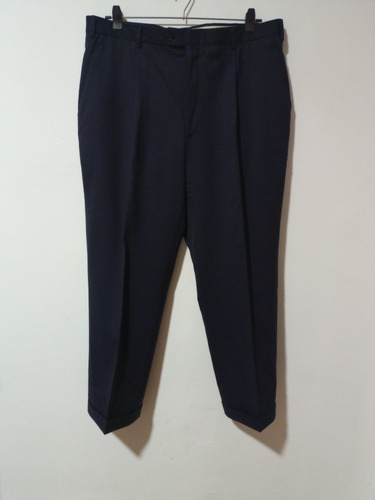 Christian Lacroix Pantalón Hombre Vestir 100% Lana Azul T L