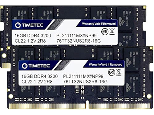 Kit Timetec De 32 Gb (2x16 Gb) Ddr4 3200mhz (ddr4-3200) Pc4-