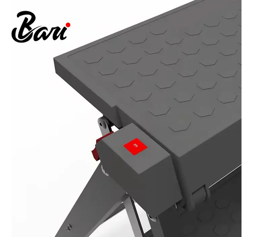 Escalera Plegable Negra De Tres Peldaños Para Puerta
