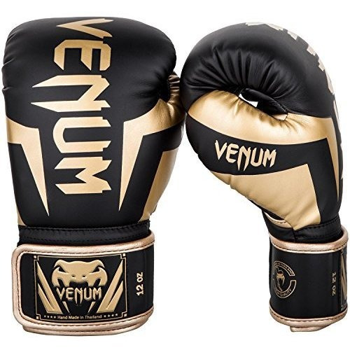 Guantes De Boxeo Venum Unisex Negro/dorado 12oz