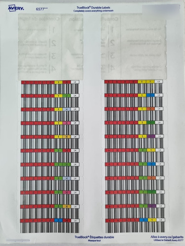 Etiqueta De Codigo De Barras Para Data Cartridge Lto9 Unidad