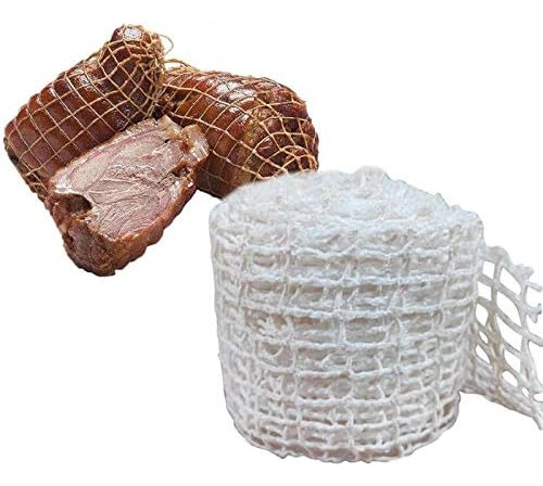 Red De Algodón De 16.4 Ft Para Carne Ahumada Elástica, Para
