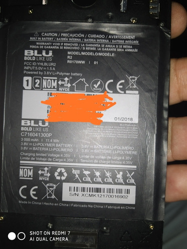 Pila Batería Blu R2 C716041300p 3000mah 