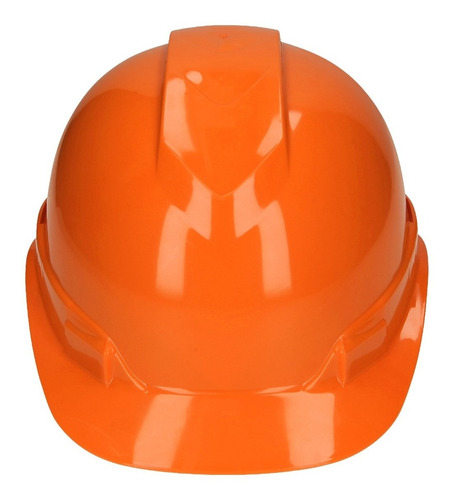 Casco De Seguridad Ventilado, Ajuste De Matraca, Naranja