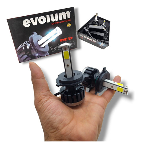 Kit De Led De 4 Caras  Evolum Monster H4 Alta/baja 2,500 Lm