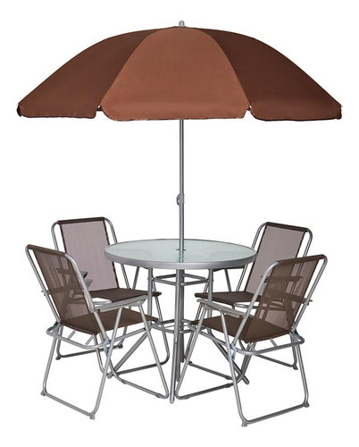 The Lakeside Collection Juego De Muebles De Mesa De Cristal