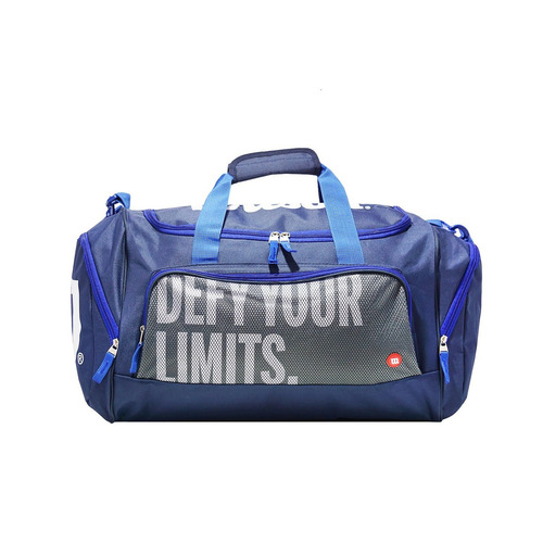 Imagen 4 de 5 de Bolso Wilson Deportivo Viaje Urbano Running Bolsillo Gym Color Azul Marino Talle Universal