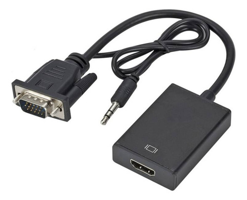 Convertidor Adaptador Vga A Hdmi Vga Macho Hdmi Hembra Pc Tv