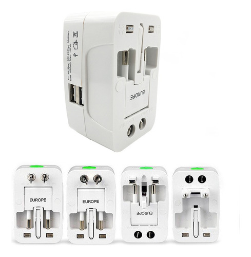 Adaptador De Enchufe (au/uk/us/eu) Convertidor Todo En Uno B