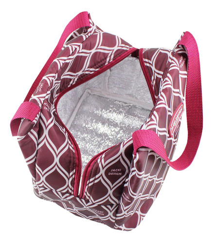 Imagem 4 de 6 de Bolsa Térmica Feminina Jacki Design Tamanho M Cor Vinho