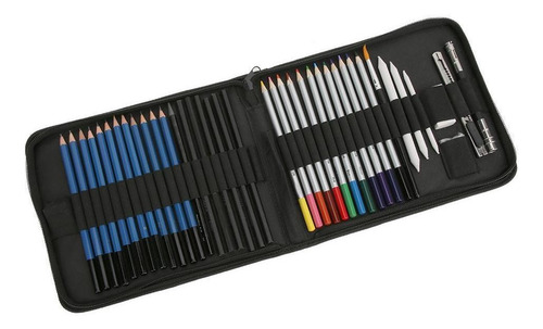 Kit De 41 Lápices De Madera Para Dibujar, Para Estudiantes D