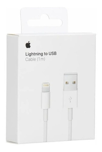 Imagen 1 de 3 de Cable Apple Lightning To Usb iPhone 1 Metro