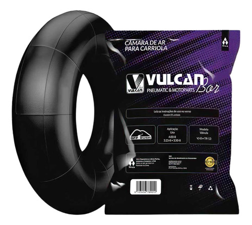 Câmara De Ar Vulcan Bor Carrinho De Carga Carriola Aro 8
