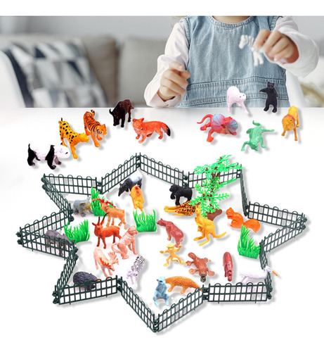Juego De Juguetes De Animales Juguetes Educativos De Regalo,