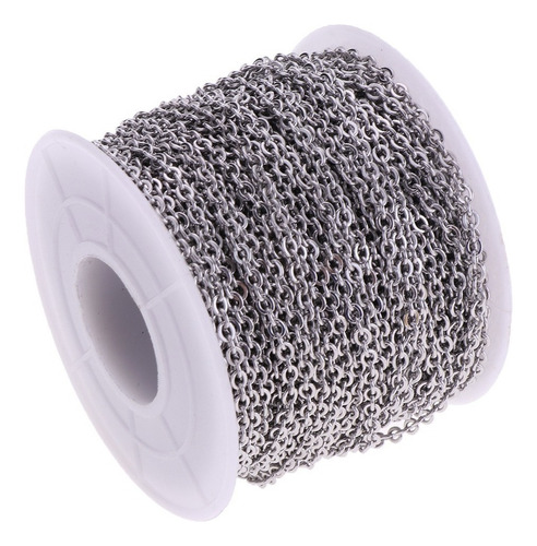 1 Acero Inoxidable 2mm Cadena 10yd / Rollo For Collar