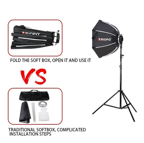 2 Kit Softbox Octabox Triopo 65cm + Tripie De 2 Metros (Usado)