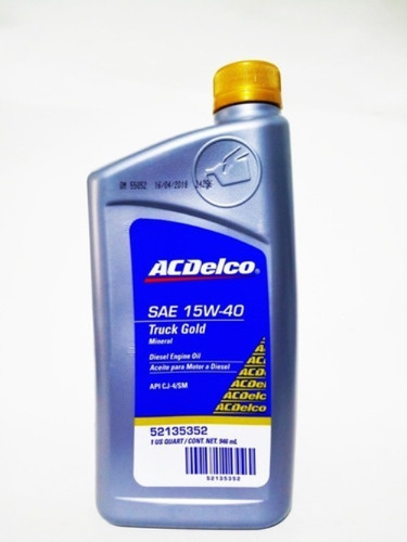 Aceite 15w40 Mineral Acdelco Por Cajas 