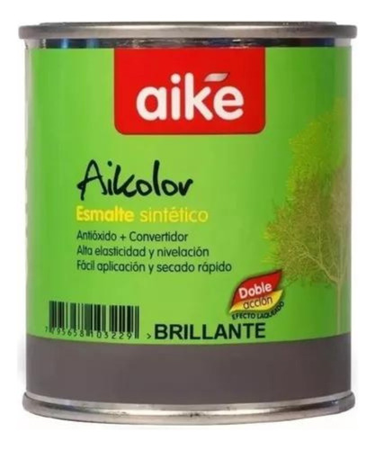 Esmalte Sintetico Brillante Negro Aike X 1l