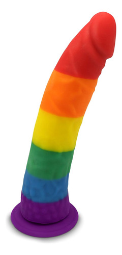 Pride Dildo - Pene Realistico Ventosa Pride Rainbow Consola