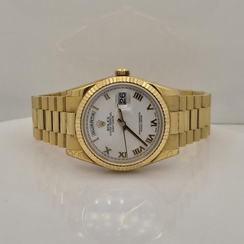 Rolex Day-date Presidente Yellow Gold 36mm Completo Dourado Dourado Branco (Usado)
