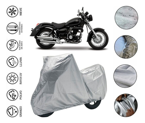 Protector Cubierta Moto Para Italika Chopper Tc250