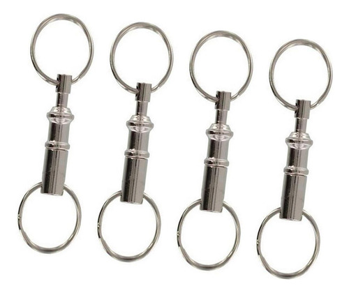 4pcs Separan Anillos De Llave Organizador De Llavero Doble