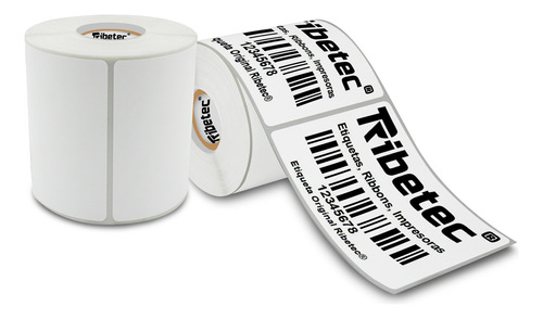 Etiqueta Térmica Directa 3x4 (76x102 Mm) Rollo 300 Pzs C1 Color Blanco Diseño Impreso No Aplica