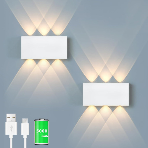 Apliques De Pared Led Magnéticos Recargables Usb