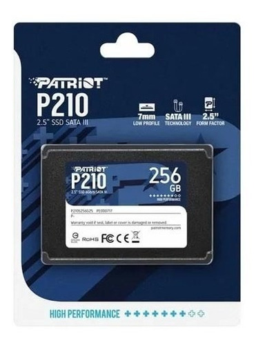 Disco Duro Solido Patriot 256gb Somos Tienda 