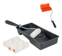 Comprar Kit Rodillo Para Pintar4 P, 5 Rodillos 1 Maneral Y 1 Bandeja