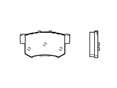 Juego  Balatas Cr-v 05-16  Tras. Traseras