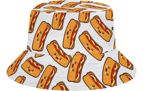 Hot Dog - Sombrero De 3 Cubos Para Mujeres Y Hombres