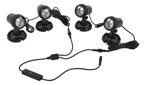 Foco LED Subacuático IP68 - 12V, 1W, Luz Blanca Cálida 3000K - Para Piscina, Jardín, Terraza - Diámetro 42mm