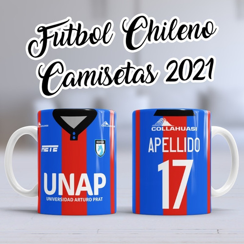 Taza Camiseta Personalizada, Deportes Iquique (visita)