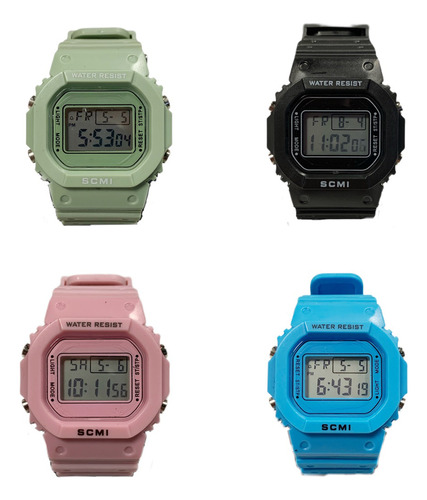 Reloj Pulsera Deportivo Digital Varios Colores Circuit