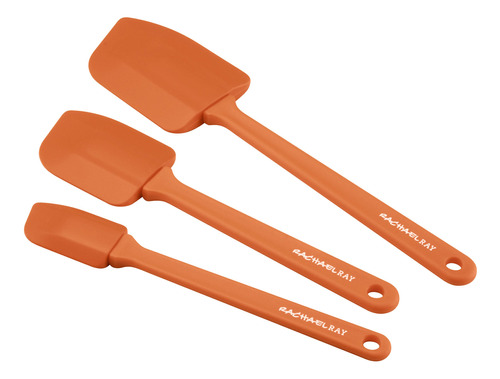 Rachael Ray Juego Utensilio Espatula 3 Pieza Color Naranja