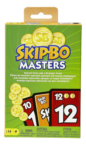 Juego De Mesa Mattel Games-skip-bo Masters