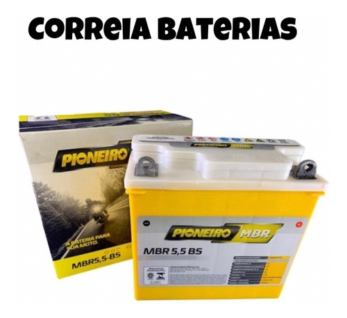 Bateria Moto 12v-5,5ah Yamaha 125/135/350 Ybr/e/k/ed Rd/rdz