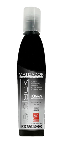 Shampoo Matizador D Conde Negro Sin Sal Sin Parabenos 250ml 