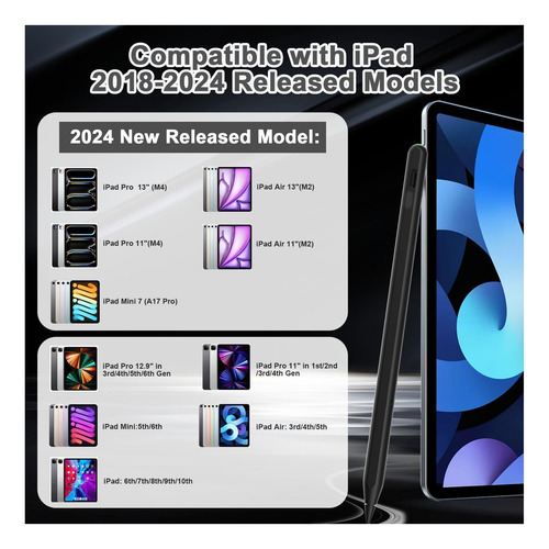 Lápiz 2a Generación Para iPad Con Carga Inalámbrica Con iPad