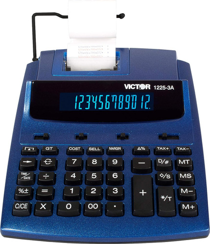 Calculadora De Impresión Comercial Victor 1225-3a De 12 Dígi