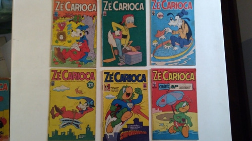 Lote Zé Carioca 6 Números 1263 1357 1363 1367 1431 1459 (Usado)