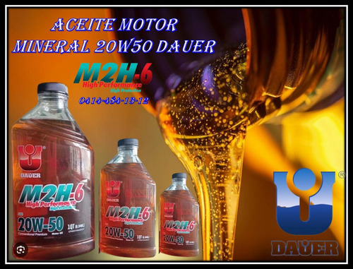 Aceite Motor Mineral 20w50 Mh2-6 Dauer