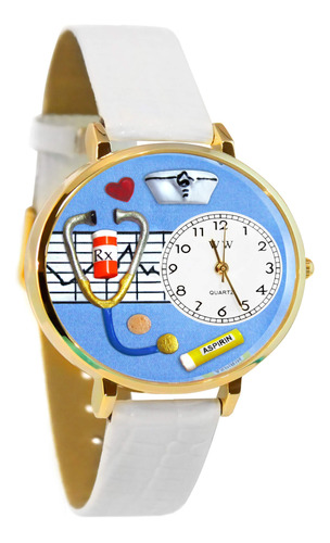 Relojes Caprichosos Unisex G0620013 Enfermera Blanca Piel Re