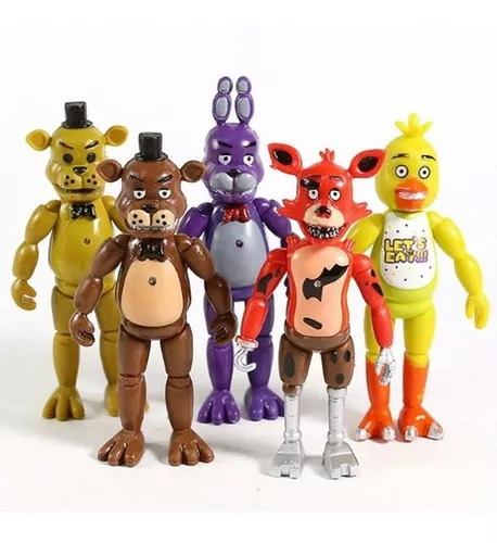 5pcs Fnaf Pizzeria Cinco Noites No Freddys Bunnie Jogo