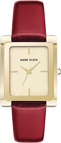 Reloj Anne Klein® 28mm Para Dama Original Color de la correa Rojo