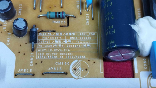Fuente De Poder Tv Smart Samsung Un48j5300ag Bn44-00703g (Usado)