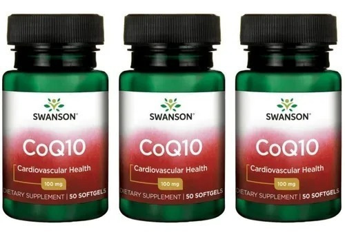 Coenzima Q10 100mg 50cap Pack 3x Swanson Envio Gratis